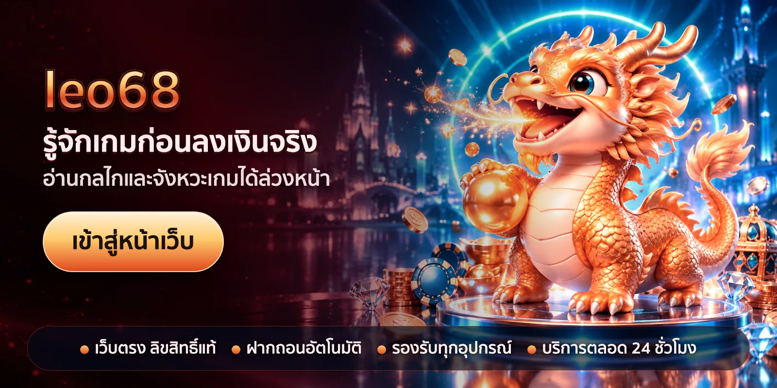 ภาพหัวเรื่องของ leo68 ชุดที่ 3 — รู้จักเกมก่อนลงเงินจริง
